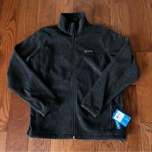 Men’s Columbia NWT Steens Mountains Full Zip Jacket Size Large Charcoal Fleece